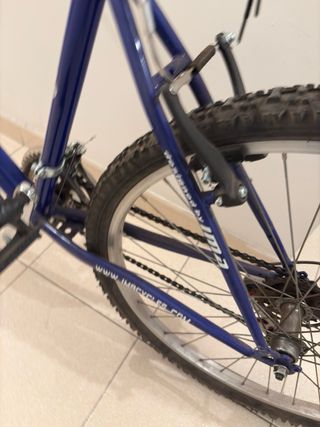 Bicicleta de montaña azul