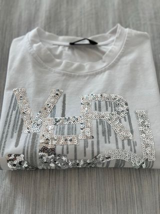 Camiseta Blanca Roberto Verino Lentejuelas