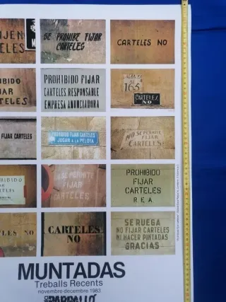 ARTE. MUNTADAS. CARTEL.