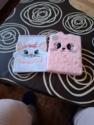 Cuadernos suaves con diseño de gatito