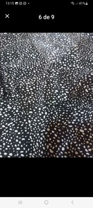 Ropa con estampado blanco y negro