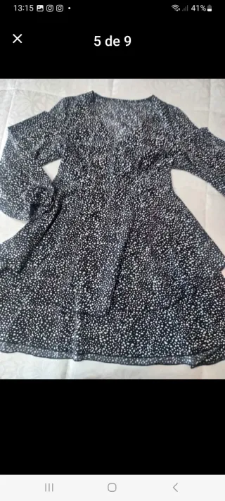 Ropa con estampado blanco y negro