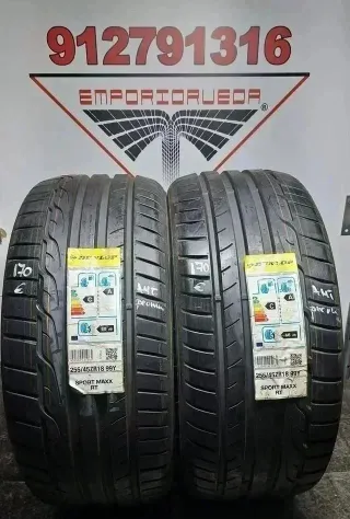4UD 255 45 18 Y DUNLOP RUEDA PREMIUM YA MONTADA