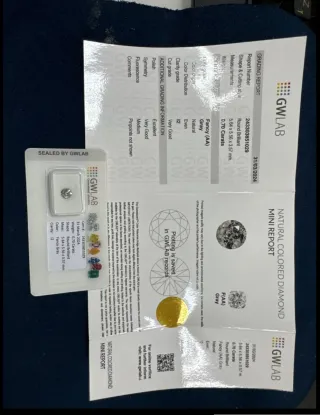 Diamante Naturale Fancy Grigio 0.70ct I2 Sale Pepe