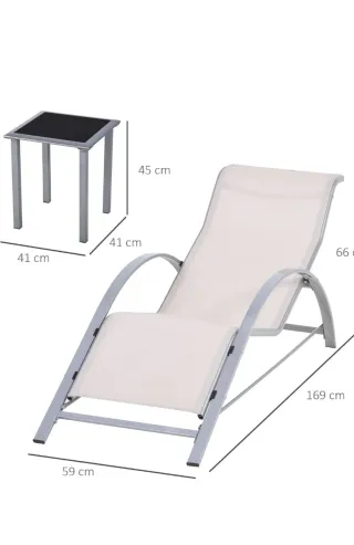 Conjunto 2 hamacas y mesa jardín nuevo a estrenar