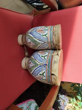 Bongos de cerámica decorados