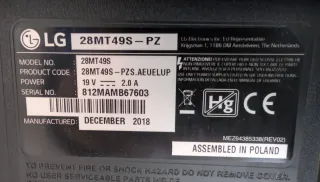 LG 28 Smart TV HD Wifi