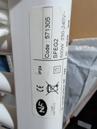 Toallero Eléctrico Blanco 500w