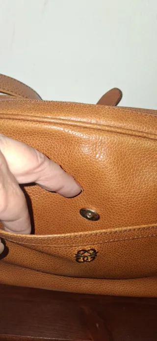 Borsa tracolla vintage Pirovano pelle marrone