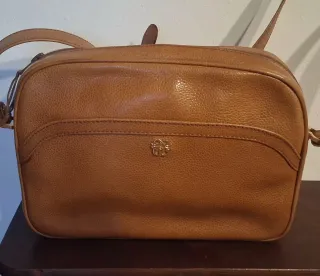 Borsa tracolla vintage Pirovano pelle marrone