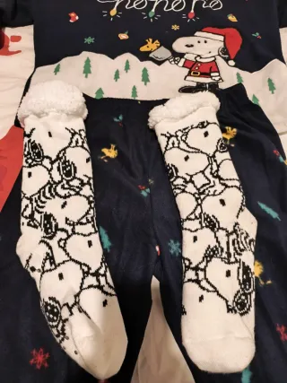 Pijama Mujer Snoopy Navidad Talla S woman secret.