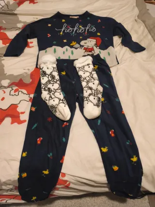 Pijama Mujer Snoopy Navidad Talla S woman secret.