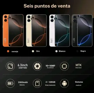 SMARTPHONE FUFFI M17 PRO – 128GB / 4GB RAM – NUEVO