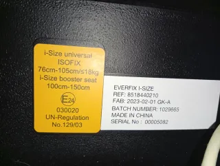 Silla coche bebé Bebeconfort SIN USA