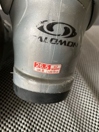 Botas de esquí Salomon plateadas neg