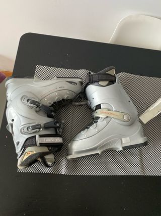 Botas de esquí Salomon plateadas neg