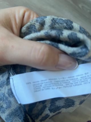 Falda Zara Leopardo Satén Talla S