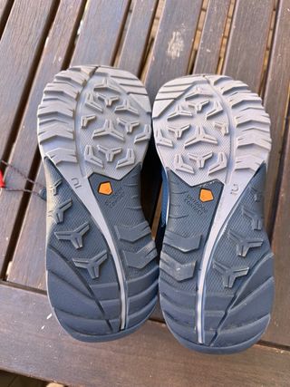 Zapatillas Trekking Niños Quechua Gris/Rojo