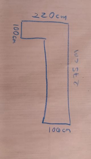 Sofá chaise longue color teja