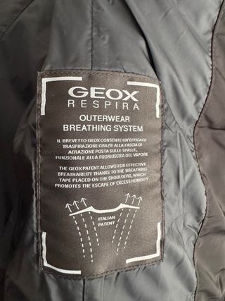Plumífero Geox Negro Sin Estrenar.