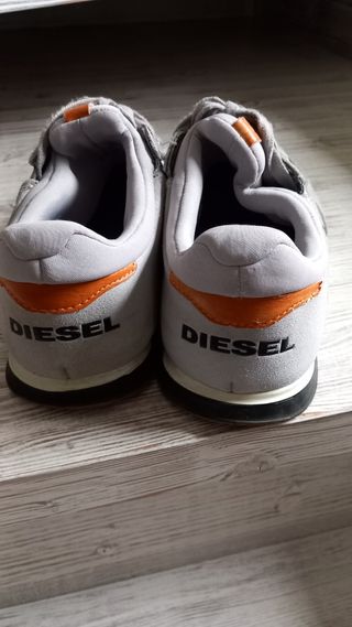 Scarpe uomo Diesel grigie arancioni taglia 42
