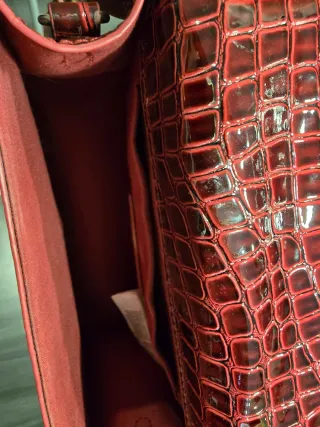 Bolso Vero Moda granate efecto piel