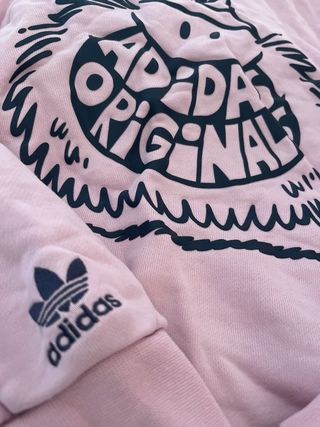 Sudadera Adidas Unisex Talla S Rosa
