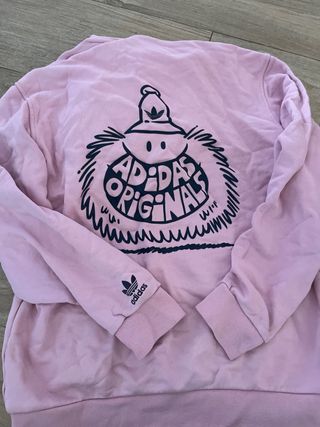 Sudadera Adidas Unisex Talla S Rosa