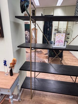 Estantería Jagger Metal Dorado y Mango