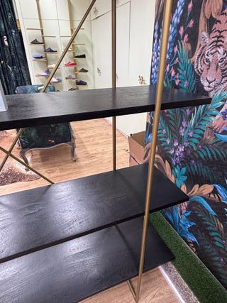 Estantería Jagger Metal Dorado y Mango