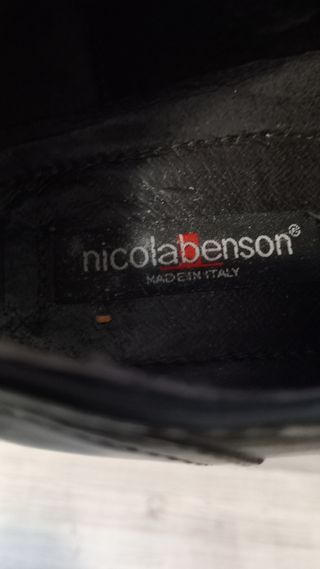 Scarpe uomo Nicola Benson nere lacci n42