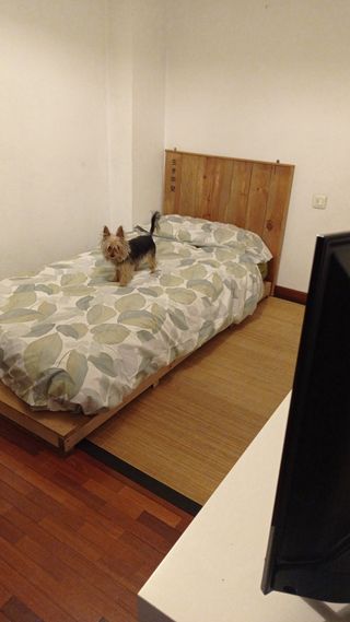 Cama Japonesa 90cm Madera con Colchón