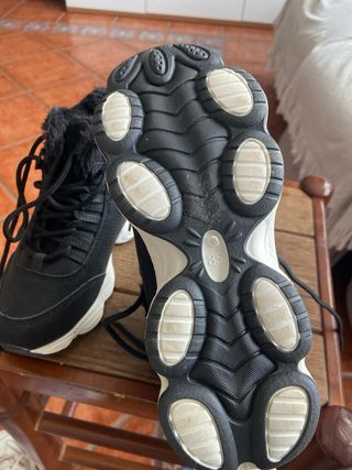 Botas Invierno Negro/Blanco