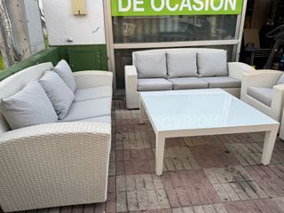 Conjunto Sofás Terraza con Mesa