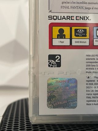 Dissidia Final Fantasy PSP precintado