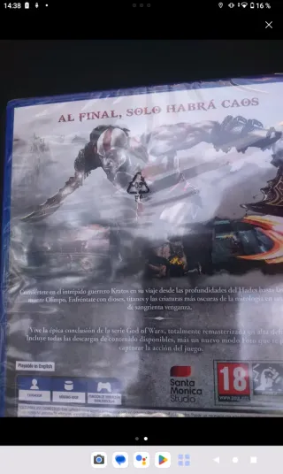 God of War III PS4 Nuevo