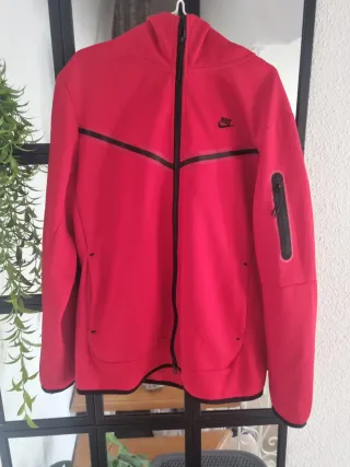 Chaqueta Nike Tech Fleece Roja XXL Chico