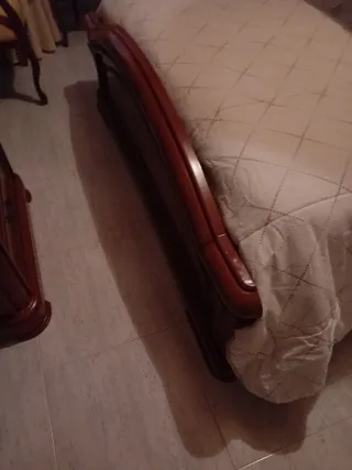 Dormitorio completo madera oscura