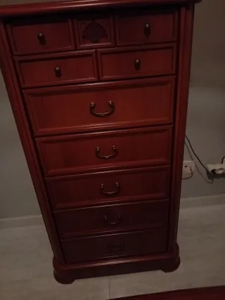 Dormitorio completo madera oscura