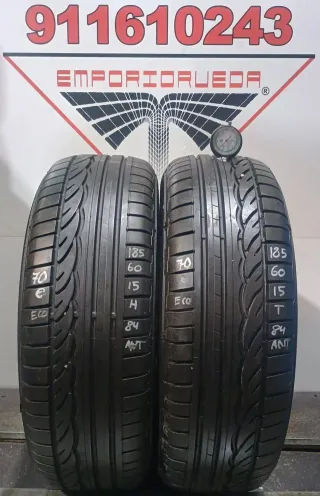 *-185 60 15 H DUNLOP RUEDA AL 90% VIDA UTIL