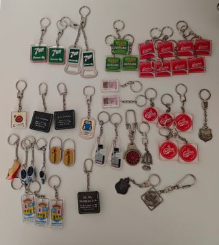 Lote Llaveros antiguos de colección vintage Madrid