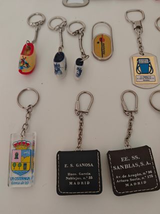 Lote Llaveros antiguos de colección vintage Madrid