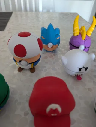 Figuras Mario, Luigi, Sonic, Spyro