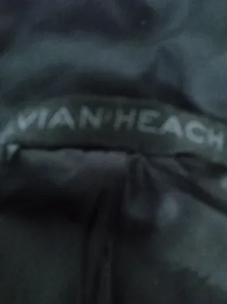 Abrigo acolchado parka negro