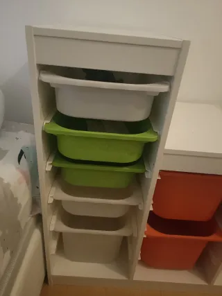 Estantería infantil Ikea tren con cajones