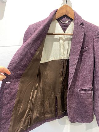 Americana Massimo Dutti Morada