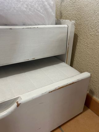 Estructura cama nido blanca