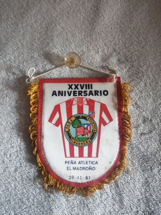 Banderín coche Peña atlética Madroño Fútbol