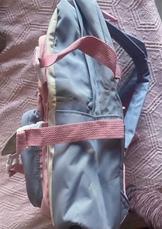Mochila Happy Time Azul y Rosa