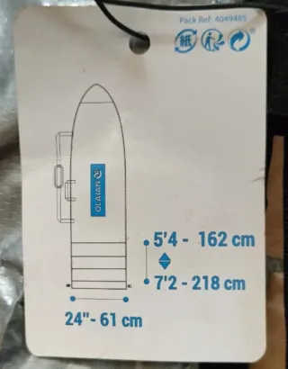 Funda tabla surf Olaian 5.4-7.2